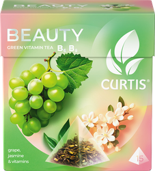 Чай зеленый CURTIS Beauty ароматизированный, 15пир, изображение