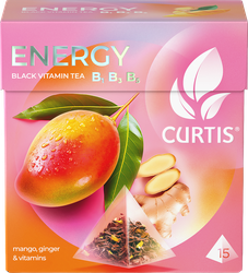 Чай черный CURTIS Energy ароматизированный, 15пир, детальное фото