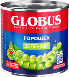 Изображение товара Горошек зеленый GLOBUS, 400г