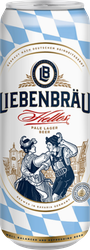 Пиво светлое LIEBENBRAU Helles фильтрованное пастеризованное, 5,1%, ж/б, 0.5л, картинка