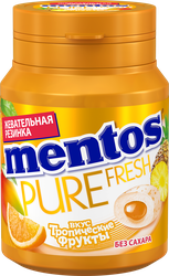 Жевательная резинка MENTOS Pure Fresh со вкусом тропических фруктов, фото