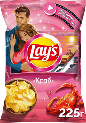 Чипсы картофельные LAY'S Краб, 225г, картинка