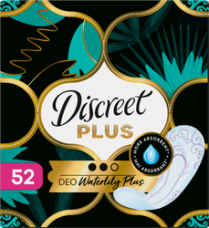 Прокладки ежедневные DISCREET ZonePlus Deo Waterlily Plus, 52шт, вид