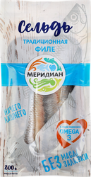 Сельдь МЕРИДИАН Традиционная, филе, 200г, картинка