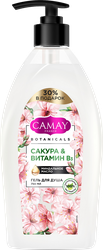 Гель для душа CAMAY Botanicals Японская сакура, 750мл, крупный план