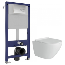 Комплект WATERSENSE Милана 4в1 (унитаз подвес.+сиденье+инстал-я+панель смыва), фото