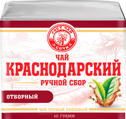 Чай черный КРАСНОДАРСКИЙ ГОСТ ЧАЙ РУЧНОЙ СБОР байховый, листовой, 40г, фотография
