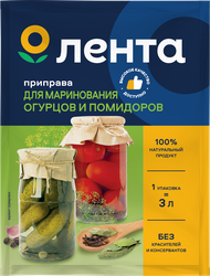 Приправа для маринования огурцов и помидоров ЛЕНТА, 20г, детальное фото