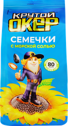 Семечки подсолнечника КРУТОЙ ОКЕР жареные с морской солью, 80г, детальное фото