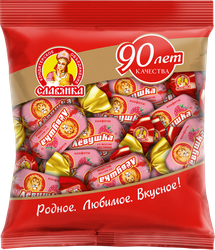 Конфеты ЛЕВУШКА со вкусом малины, глазированные, 199г, фото