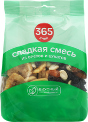 Смесь фруктово-ореховая 365 ДНЕЙ Сладкая, 200г, детальное фото