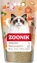 Наполнитель для кошек ЗООНИК комкующийся, 5л, фотография