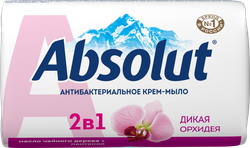 Туалетное мыло ABSOLUT Cream Дикая орхидея антибактериальное, 90г, фото