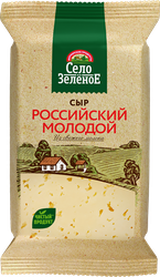 Сыр СЕЛО ЗЕЛЕНОЕ Российский 50%, без змж, 200г, картинка