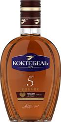 Коньяк КОКТЕБЕЛЬ 5 лет, 40%, 0.25л, вид