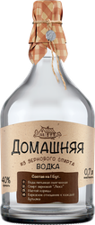 Водка ПИТЕЙНЫЙ ДОМ Домашняя, 40%, 0.7л, крупный план