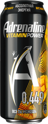 Напиток энергетический ADRENALINE Vitamin Power Манго газированный,  0.449л, фотография
