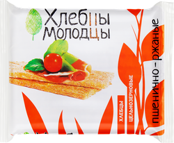 Хлебцы пшенично-ржаные ХЛЕБЦЫ-МОЛОДЦЫ хрустящие, 100г, изображение