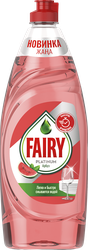 Средство для мытья посуды FAIRY Platinum Арбуз, 650мл, крупный план