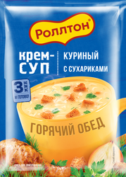 Крем-суп РОЛЛТОН Куриный с сухариками, 21г, фото