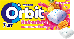 Жевательная резинка ORBIT Refreshers Тропик, 16г, изображение