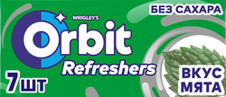 Жевательная резинка ORBIT Refreshers Мята, 16г, фотография