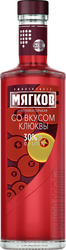 Настойка МЯГКОВ горькая со вкусом клюквы 30%, 0.5л, вид