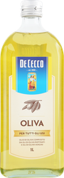 Масло оливковое DE CECCO рафинированное, с добавлением нерафинированных оливковых масел, 1000мл, вид