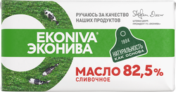 Масло сливочное ЭКОНИВА Традиционное 82,5%, без змж, 350г, фото