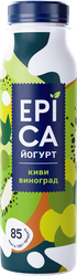 Йогурт питьевой EPICA с киви и виноградом 2,5%, без змж, 260г, картинка