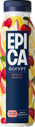 Йогурт питьевой EPICA с вишней и бананом 2,5%, без змж, 260г, детальное фото