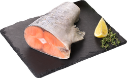 Лосось Атлантический замороженный кусок ЛЕНТА FRESH, весовой, фотография