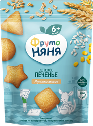 Изображение товара Печенье мультизлаковое ФРУТОНЯНЯ растворимое, с 6 месяцев, 120г