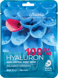 Маска для лица CORIMO Акваконтроль 100% hyaluron, 22г, детальное фото