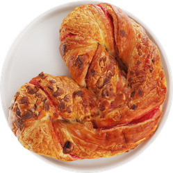Крендель с малиновой начинкой, 150г, вид