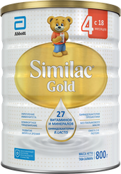 Молочко детское SIMILAC Gold 4, с 18 мecяцев, 800г, детальное фото
