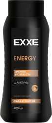 Шампунь для волос мужской EXXE MEN Energy Сила и энергия, укрепляющий, 400мл, крупный план