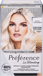 Краска для волос PREFERENCE Ультра-платиновый, 242г, вид