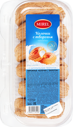 Пирожные MIREL Колечки с творогом, 6х50г, вид