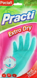 Перчатки хозяйственные PACLAN Extra Dry, размер S, тиффани, Арт. 407362, фото