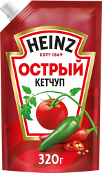 Кетчуп HEINZ Острый, 320г, вид