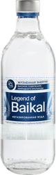 Вода питьевая LEGEND OF BAIKAL природная глубинная, негазированная, 0.5л, крупный план