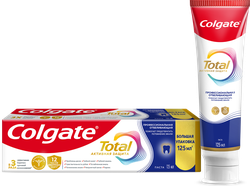Зубная паста COLGATE Total 12 Профессиональная отбеливающая с цинком и аргинином для борьбы с потемнениями эмали и с антибактериальной защиты, 125мл, вид