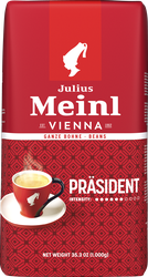 Кофе зерновой JULIUS MEINL Президент натуральный жареный, 1кг, детальное фото