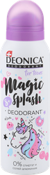 Дезодорант-спрей подростковый DEONICA For teens Magic Splash, 125мл, крупный план