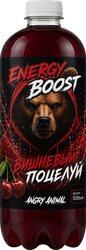 Напиток тонизирующий ANGRY ANIMAL Энерджи Буст, со вкусом Вишневый поцелуй, негазированный, 0.5л, изображение