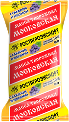 Масса творожная РОСТАГРОЭКСПОРТ Московская с сахаром и изюмом 20%, без змж, 180г, фото
