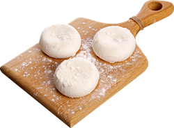 Сырники Домашние с начинкой вареная сгущенка замороженные ЛЕНТА FRESH, весовые, крупный план