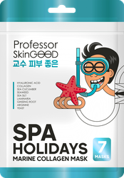 Маска для лица PROFESSOR SKINGOOD Морское СПА увлажняющая, 7шт, картинка
