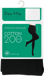 Колготки женские DEA MIA Cotton, 200 den nero 4, Арт. 15С1462В, детальное фото